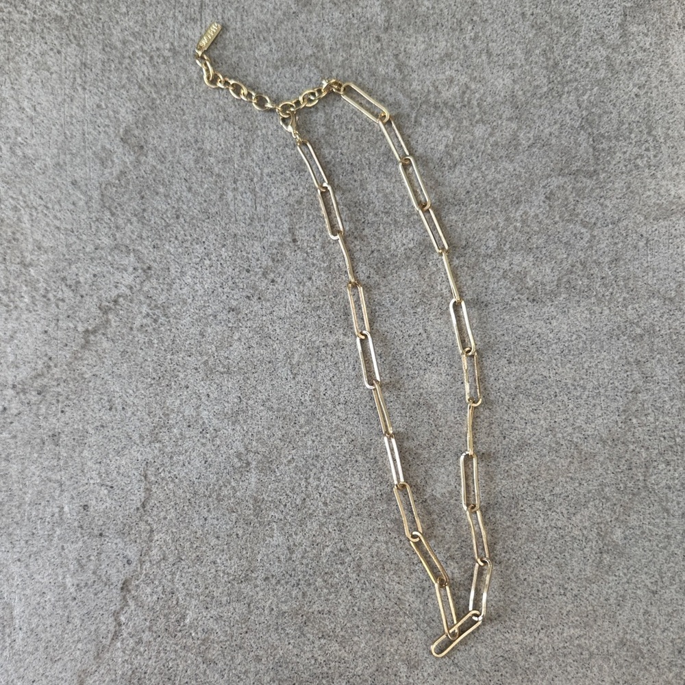 Sugarfix Gold Paperclip Chain Necklace